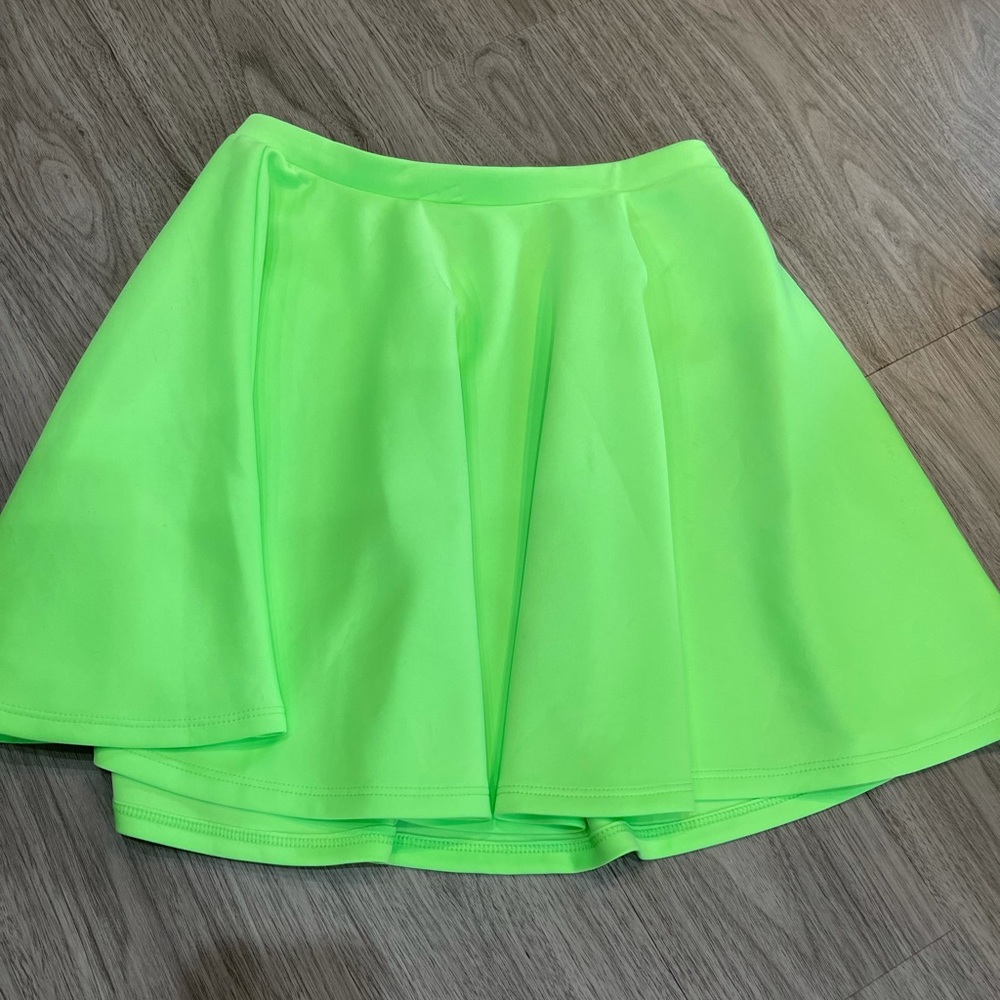 Lime green skirt